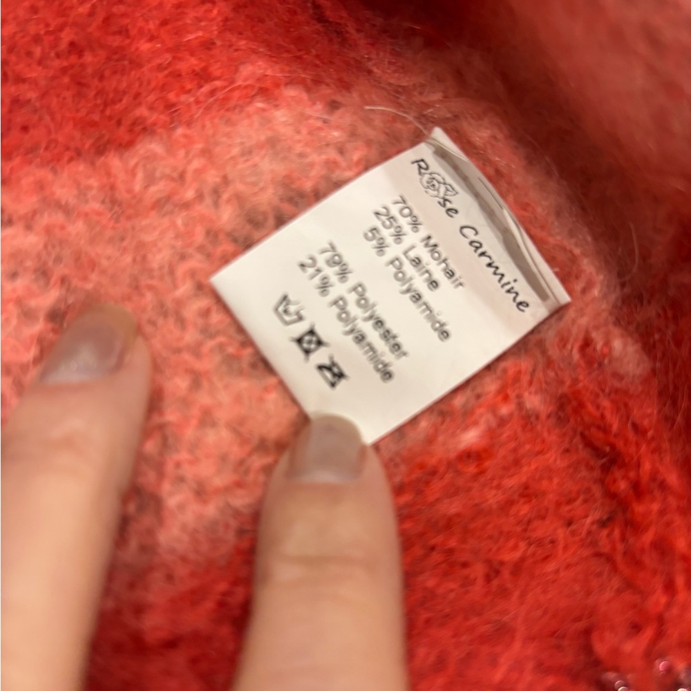 Striped Pink and Orange Cardigan - Picture 5 of 8